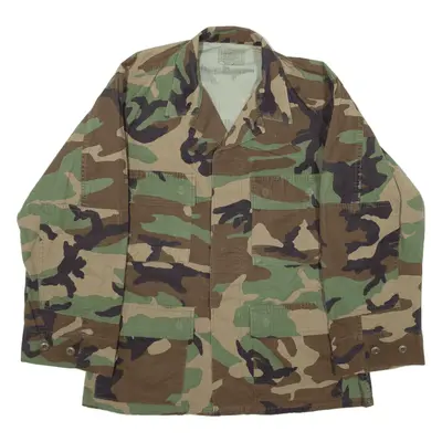 AMERICAN APPERAL INC. US Army Military USA Jacket Green Camouflage Mens S