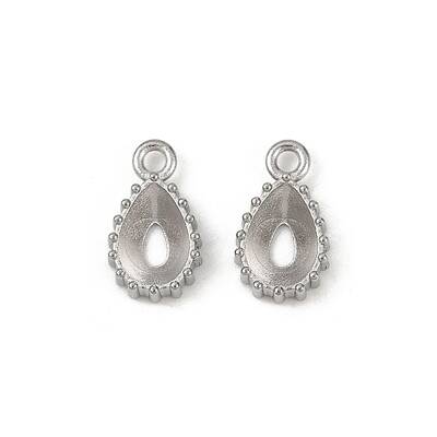 304 Stainless Steel Pendant Cabochon Settings