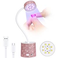 CHRISTINE SHELLY UV LED Nail Lamp 36W, Mini UV Light for Gel Nails Polish, Rechargeable LED Flash Cure Nail Dryer, Quick Dryi...