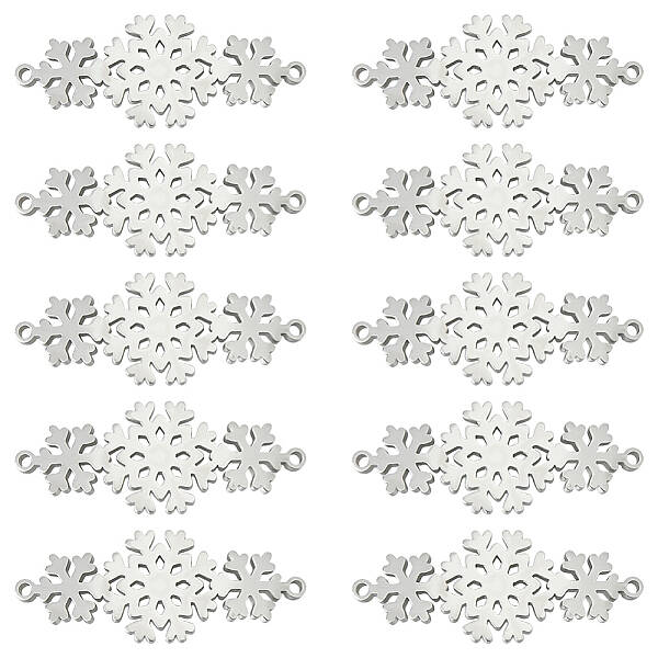 10Pcs 304 Stainless Steel Connector Charms