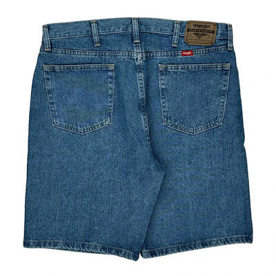 Wrangler Denim Shorts - 36W 10L Blue Cotton
