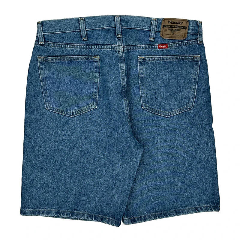 Wrangler Denim Shorts - 36W 10L Blue Cotton