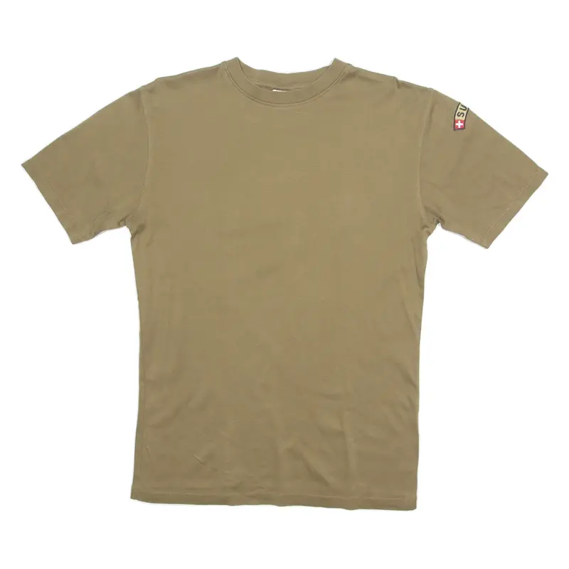 Switzerland Mens T-Shirt Green Crew Neck M