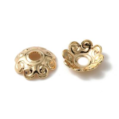 Rack Plating Brass Bead Cap