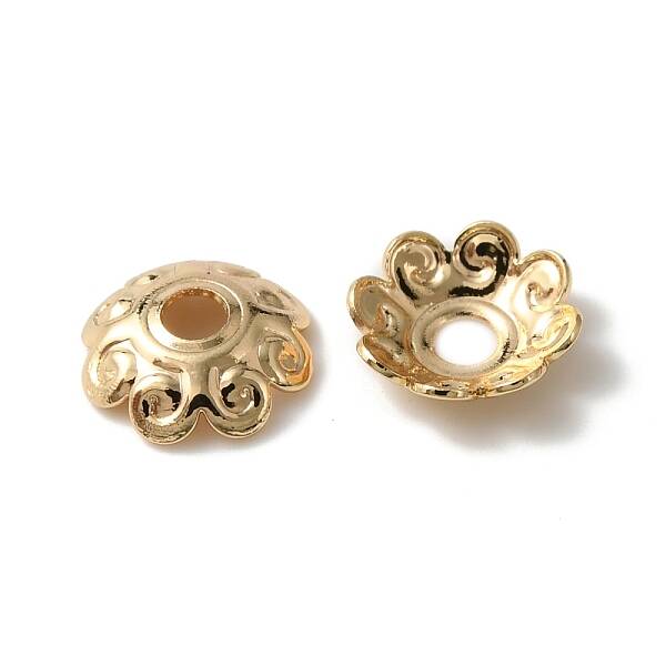 Rack Plating Brass Bead Cap