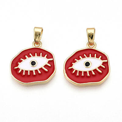 Brass Micro Pave Cubic Zirconia Pendants