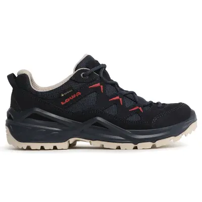 Lowa Sirkos Evo GTX Lo Suede Textile Women's Lace Up Shoes - Navy Redwood - Size:US 8 Women