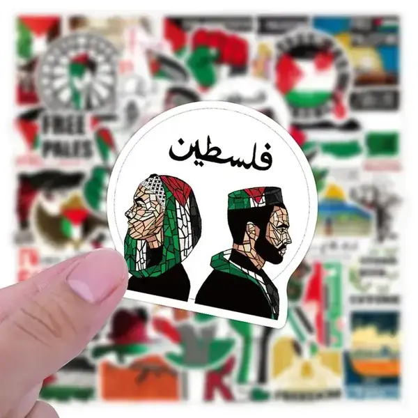 Palestine Stickers - 50 pack Palestinian stickers decals vinyl waterproof