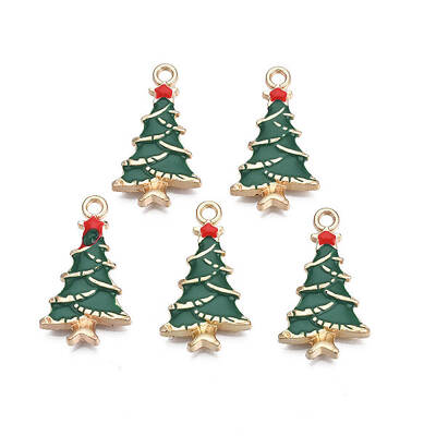 Rack Plating Alloy Enamel Pendants