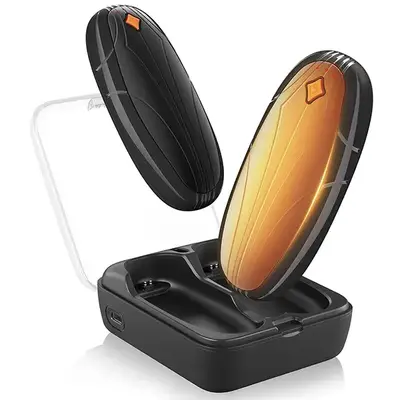 Magnetic Rechargeable Hand Warmer, 14000mAh Electric Hand Warmers , Wireless Charging Case, 3 Heat Settings, AI Chip,Pocket-S...