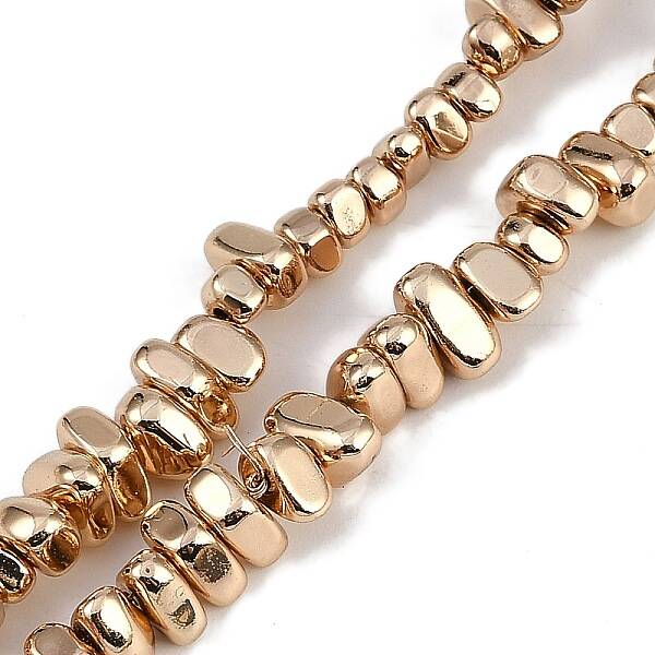 Electroplated Synthetic Non-magnetic Hematite Beads Strands