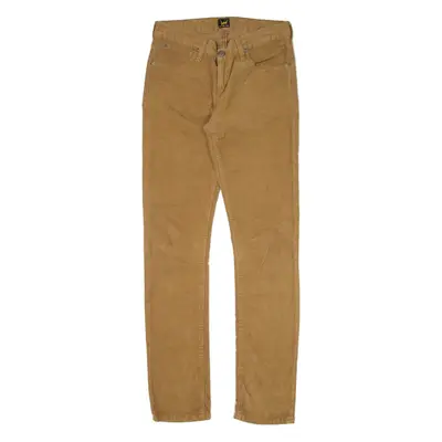 LEE Jade Womens Corduroy Trousers Brown Slim Straight W29 L30