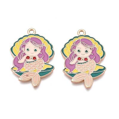 Alloy Enamel Pendants