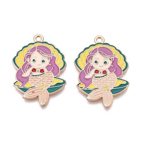 Alloy Enamel Pendants