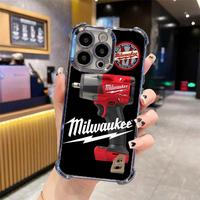 Milwaukee Phone Case For 16 15 14 13 12 11 X XS PRO PLUS MAXQuad Cushion Drop Protection Phone Case #iPMK28