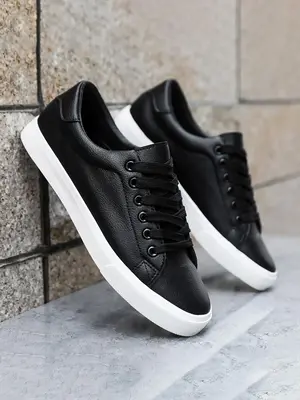Men's Sporty Lace Up Low Top Sneakers, 2024 New Style Casual Comfortable Breathable Skate Shoes for Men, Fashionable Sneakers...