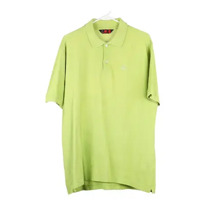 Kappa Polo Shirt - Large Green Cotton