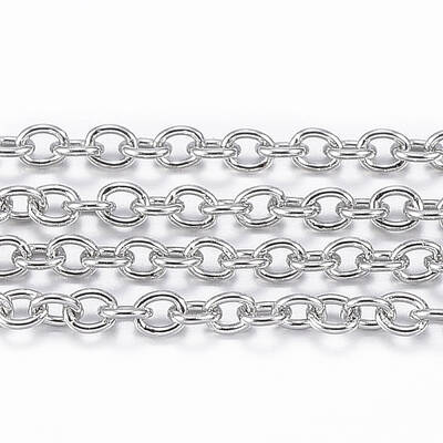 Non-Tarnish 3.28 Feet 304 Stainless Steel Cable Chains