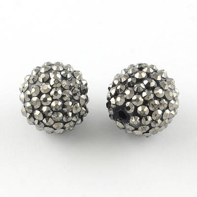 Resin Rhinestone Beads