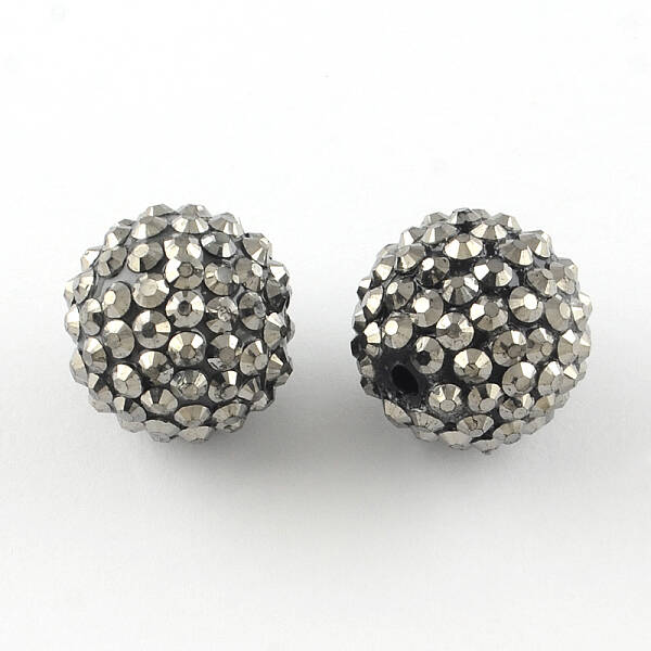 Resin Rhinestone Beads