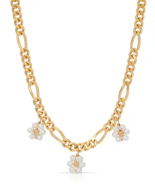 Celeste Necklace | Gemstone: Freshwater Pearl | Metal Color: Gold