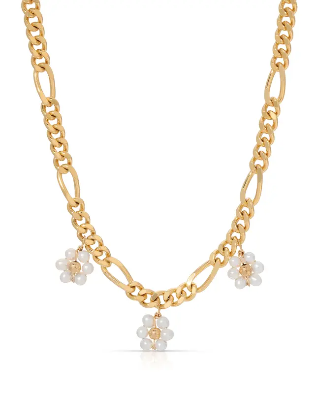 Celeste Necklace | Gemstone: Freshwater Pearl | Metal Color: Gold
