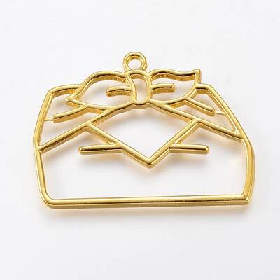 Zinc Alloy Open Back Bezel Pendants