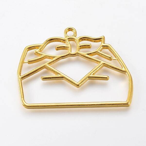 Zinc Alloy Open Back Bezel Pendants