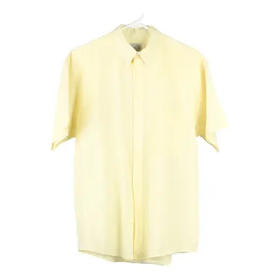 Giulio Ferrini Short Sleeve Shirt - Medium Yellow Viscose