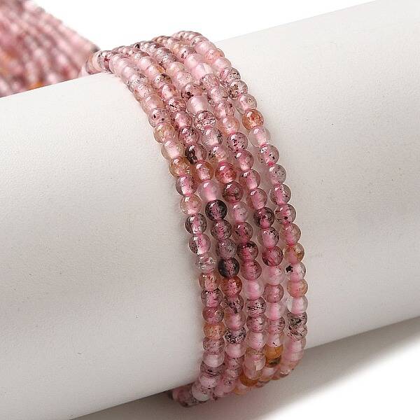 Natural Black Gold Rutilated Quartz Beads Strands