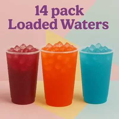 Best Sellers 14 Pack Loaded Waters Refreshing caffeinated Mixed Strawberry Sugar Free Gluten Free Energy Boosting Drink Powde...