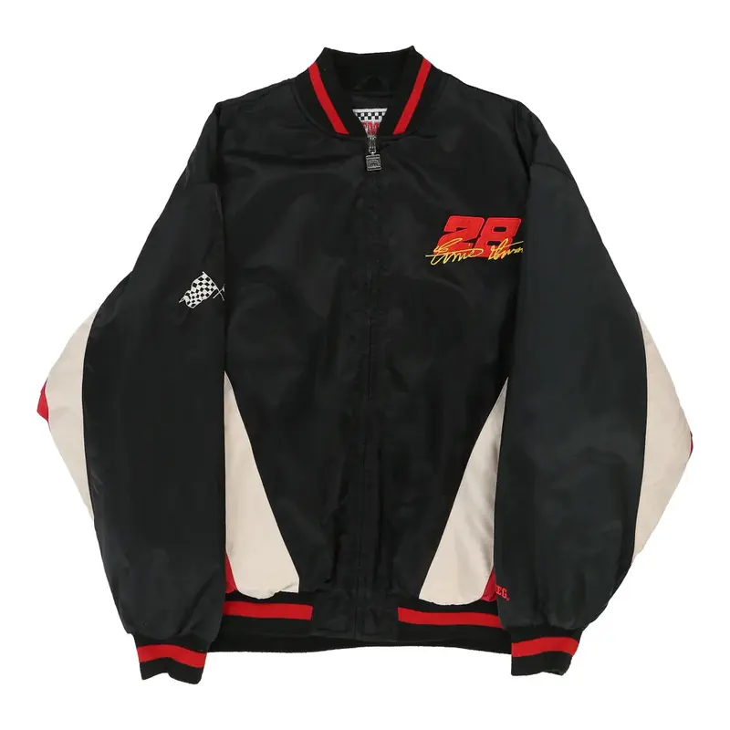 Ernie Irvan 28 Nutmeg Nascar Jacket - XL Black Polyester Blend