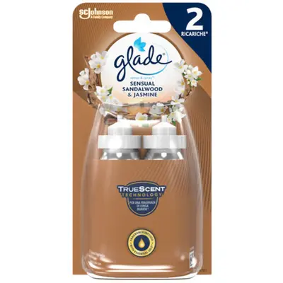 Glade Sense & Spray 2 Refills Bali Sandalwood & Jasmine 2 X 18 Ml