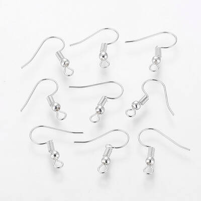 Grade A Silver Color Plated Iron Earring Hooks