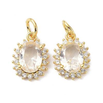 Brass Cubic Zirconia Charms