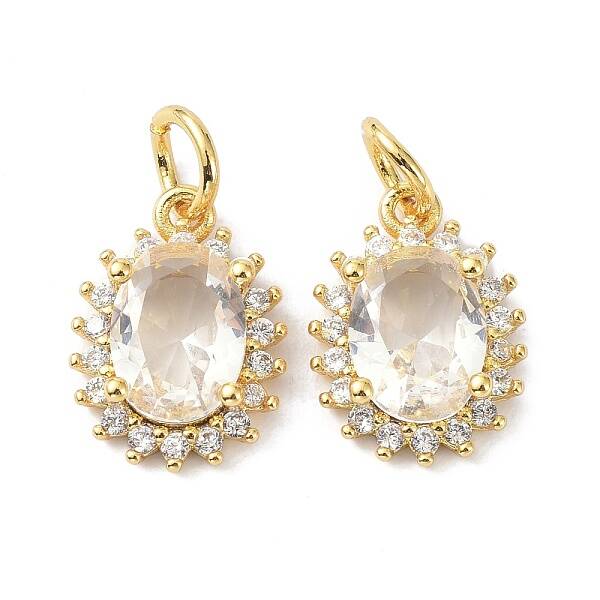 Brass Cubic Zirconia Charms