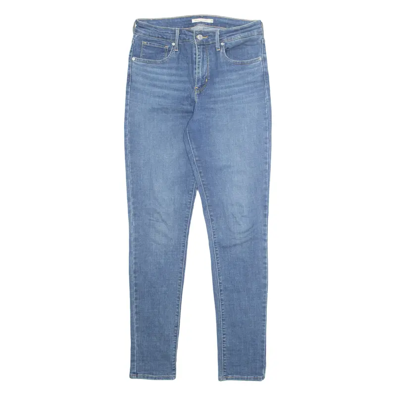 LEVI'S 721 Womens Jeans Blue Regular Skinny Stone Wash W29 L32