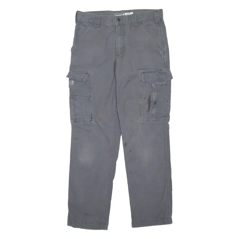CARHARTT Cargo Mens Trousers Grey Relaxed Straight W31 L30