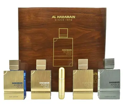 Al Haramain Amber Oud Collection - Edp 4 X 60 Ml + Flacone Ricaricabile