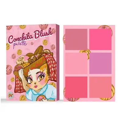 MetamorphosisBF Corp Conchita Blush Palette Matte Blush Powder - Six Pan Pink Shades for Natural Look - Soft Wash & Custom Sh...