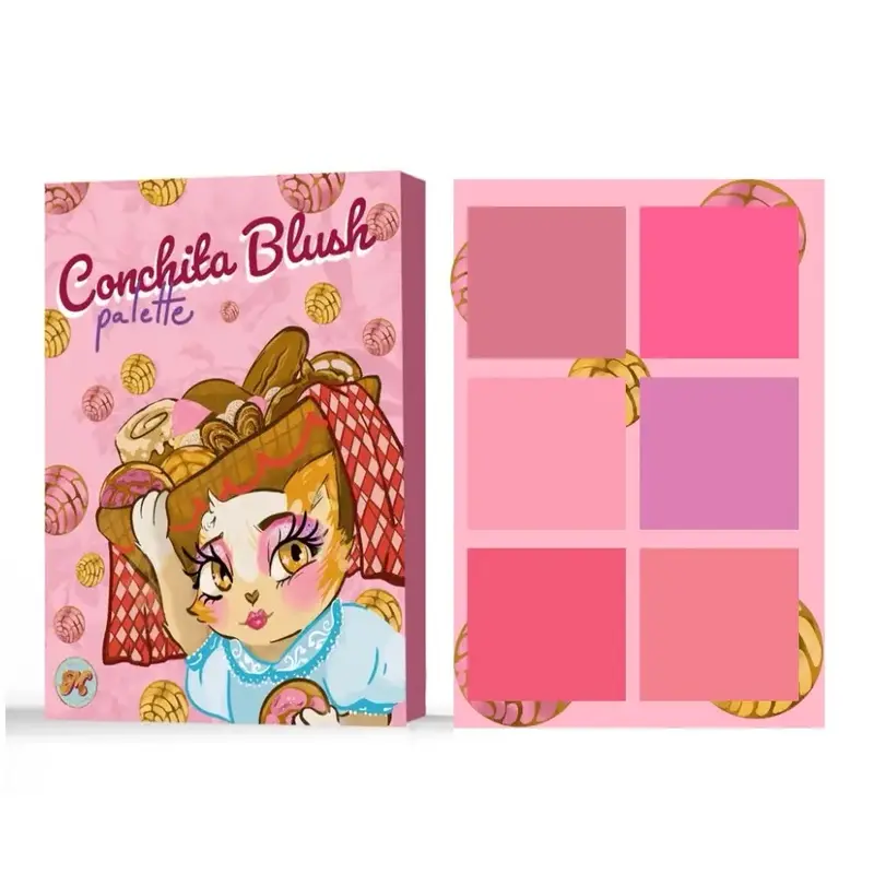 MetamorphosisBF Corp Conchita Blush Palette Matte Blush Powder - Six Pan Pink Shades for Natural Look - Soft Wash & Custom Sh...