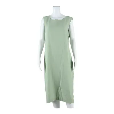 LESLIE FAY Womens Shift Dress Green Sleeveless Midi UK 16