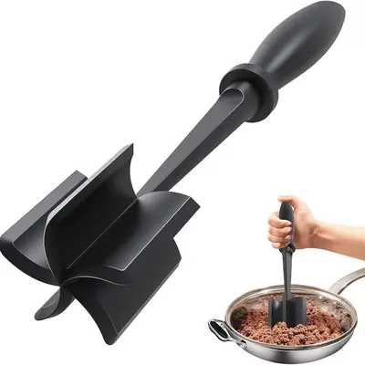 Manual Meat Chopper, Heat Resistant Hamburger Meat Masher, Kitchen Utensils Supplies