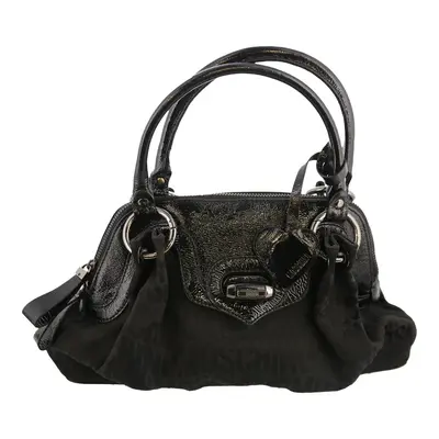 Monogram Print Moschino Spellout Bag - No Size Black Polyester Blend | Size: no size