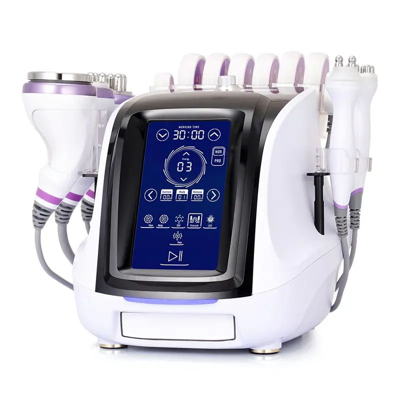 6 in 1 Ultrasonic Cavitation Vacuum RF Body Sculpting Machine Home Spa Use