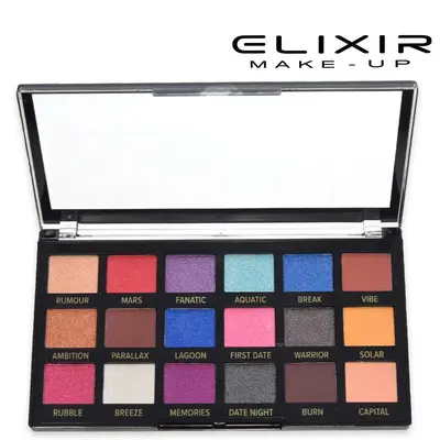 Elixir palette eye shadow pro mod.k 18 colors