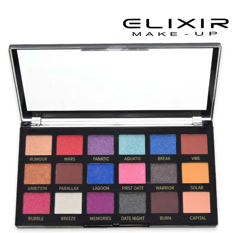 Elixir palette eye shadow pro mod.k 18 colors