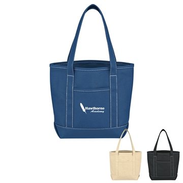 13 Customized Small 24 oz. Cotton Canvas Yacht Tote Bag