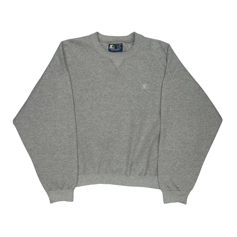 Heavyweight Starter Sweatshirt - XL Grey Cotton Blend