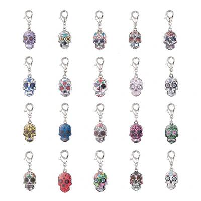 20Pcs Alloy Enamel Pendant Decoration
